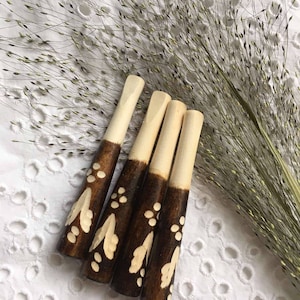 GIFT FOR FATHER,gift for her,gift for grandfather.Set of 7.Wooden cigarette-holder for cigarette,Handmade cigarette holder,Wooden mouthpiece