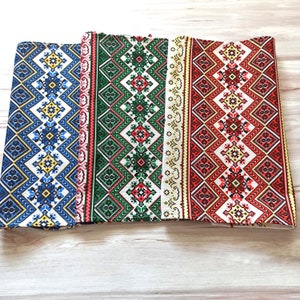 Set 3 pcs Ukrainian towel, Set ukrainian linen tea towels, Embroidery print  Ukrainian towel, Ukrainian runner
