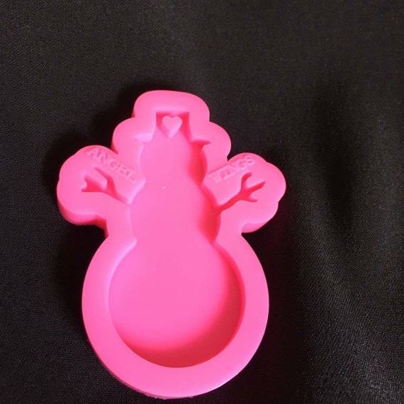 Shiny snowman keychain mold,Silicone Keychain,Ornament mold,Epoxy Resin,Polymer Clay,Truck with Christmas Tree Shiny,Silicone mold for resin