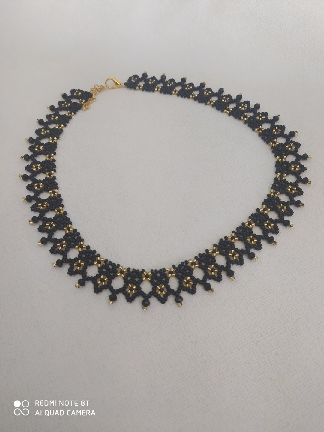 Black Beaded Choker,boho Jewelry,handmade Jewelry,beaded Necklaces ...