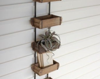 Boho Hanging Brick Mold Wall Storage Rack