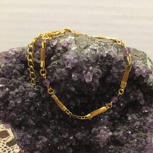 Golden Grass and Gemstone Bracelet / Capim Dourado / Various Colors / Organic / Eco-Friendly