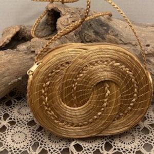 Golden Grass cross-body purse