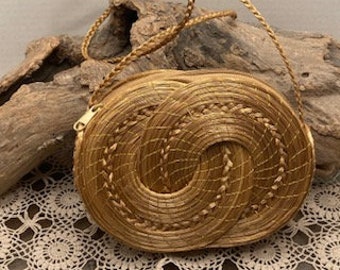 Golden Grass cross-body purse