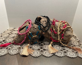 Açaí Seed Mala Prayer / Acai Jewelry / Organic Jewelry / Handmade / Eco-Friendly