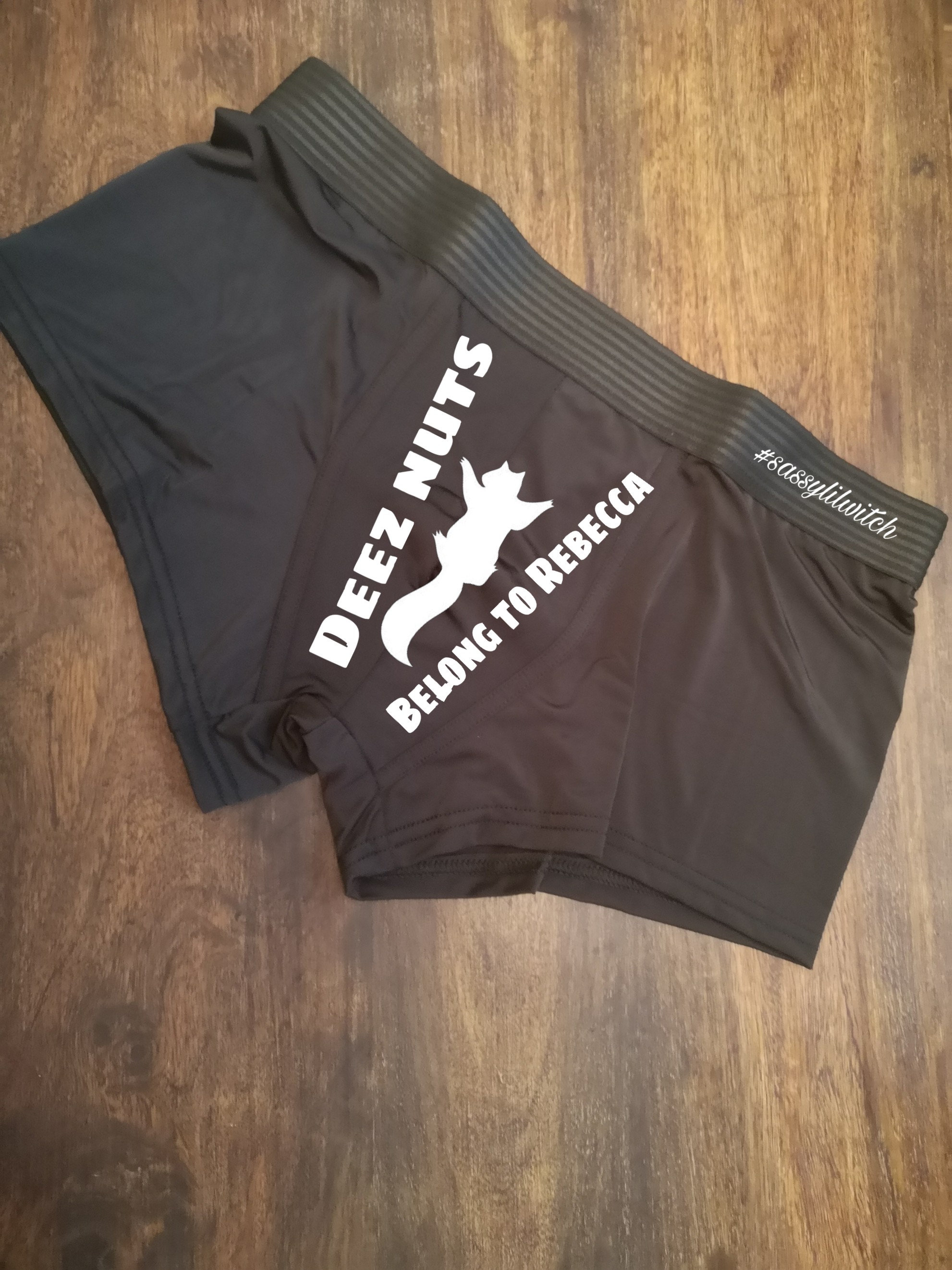 Deez Nuts Belong To Personalised Boxers Stocking Fillers Etsy Canada