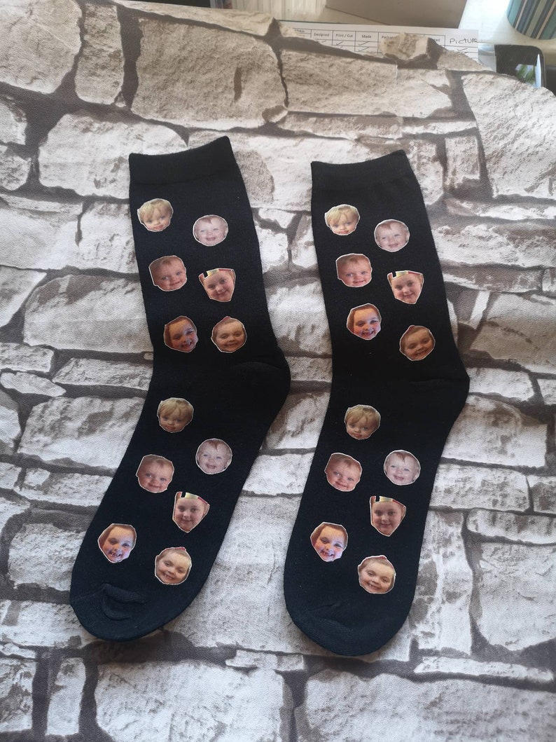 Personalised Face Socks. Your Face on Socks Gift for Her Etsy