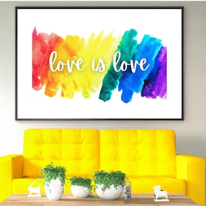 LGBTQ Pride Love is Love Instant Digital Download