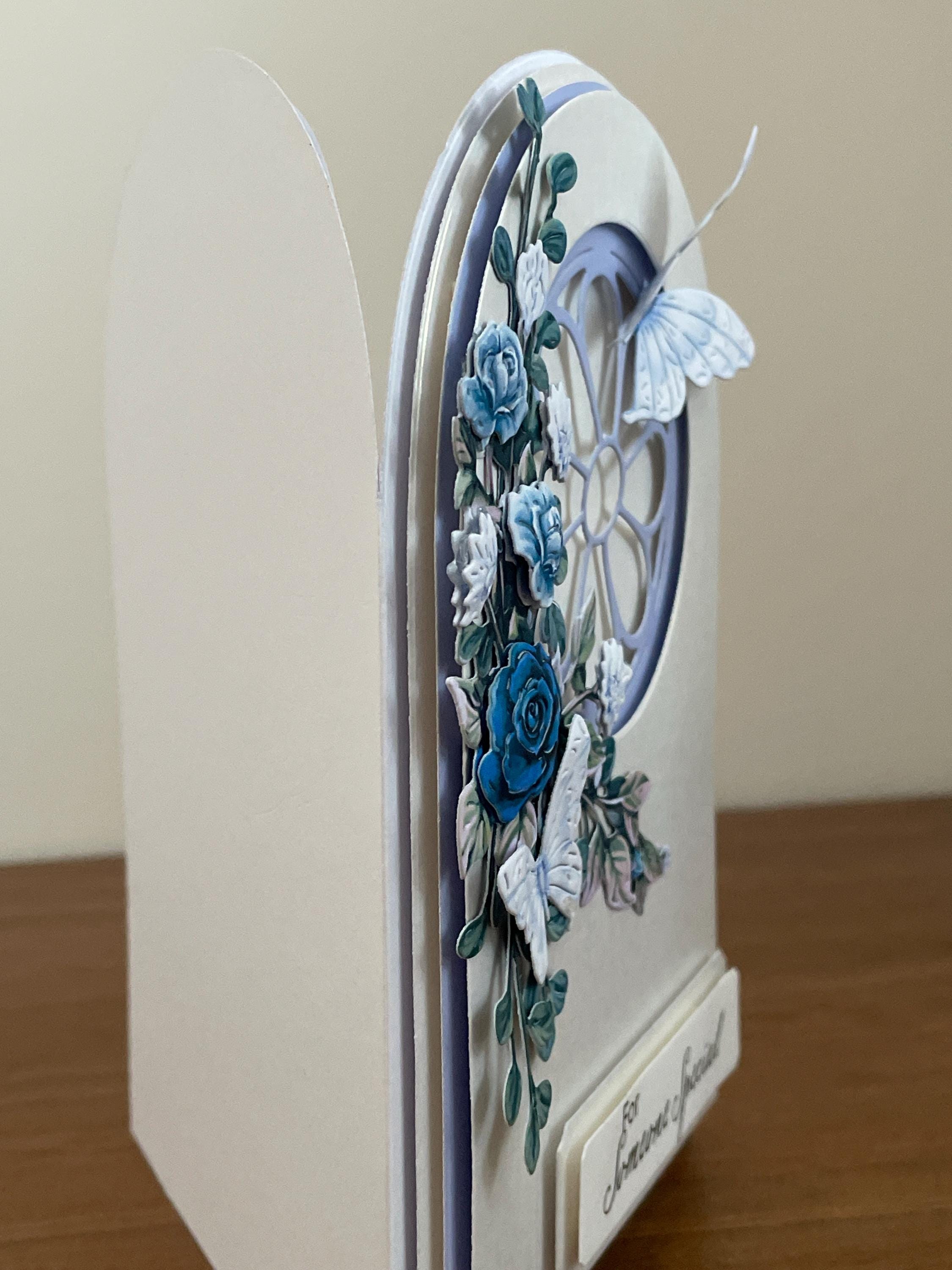 Handmade Thank You Card With 3D Flowers, Someone Special, Thinking of ...