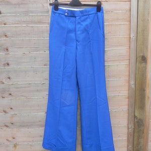 70&#39;s Blue Kenneth Ray Trousers
