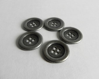 5, 4 boutons gris acier