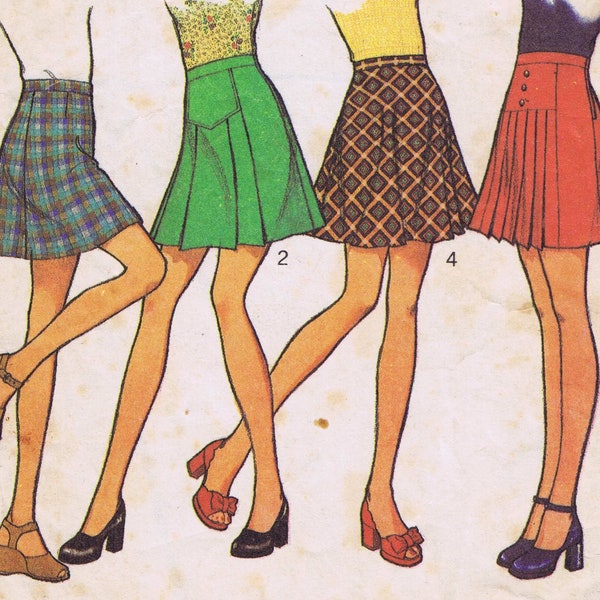 Style 3642, 1970's, Set of Skirts. Size 12.
