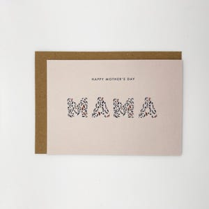 Tarjeta floral del Día de la Madre Feliz Día de la Madre Mamá