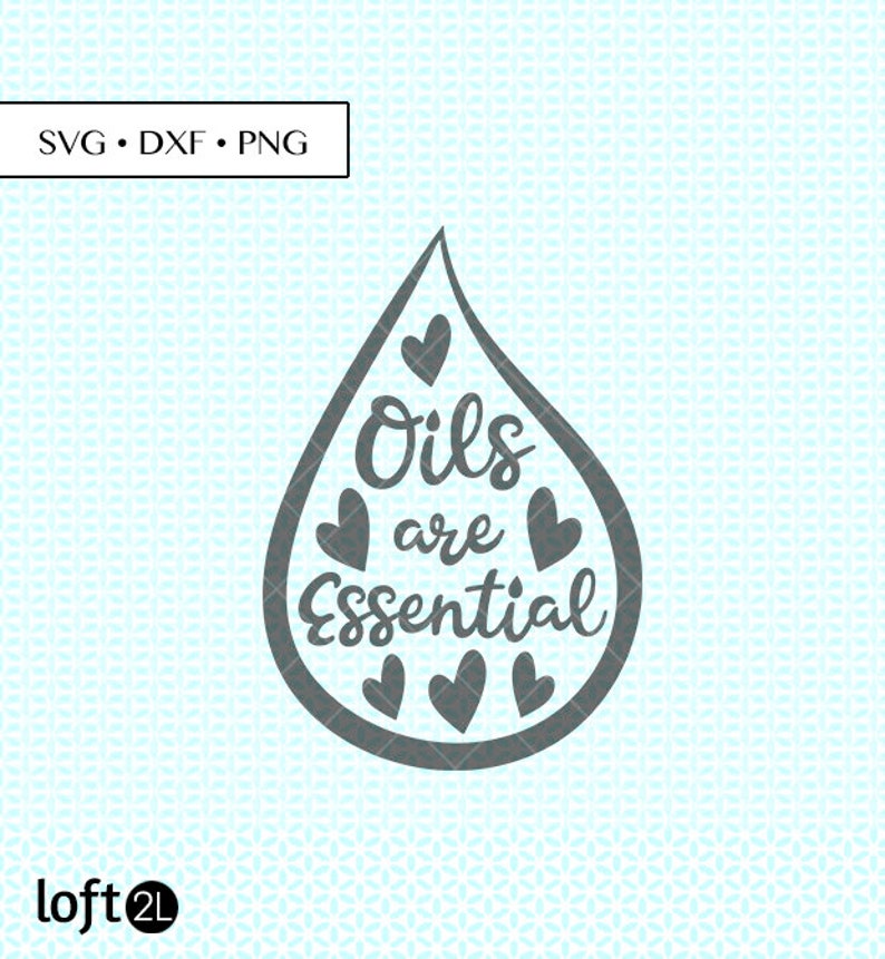 Download Essential Oil Drop Graphic SVG DXF png Cut Files Essential ...