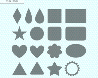 Basic Shapes Bundle svg, Shapes png, Shapes descarga digital, Shapes svg, Shapes para cortar, Shapes descarga digital