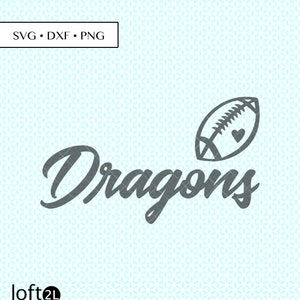 Dragons Football Svg, Dragons Sport, Dragons Ball DXF, Dragons football, Dragons png, Dragons Football Cutting Files, Dragons sports Digital