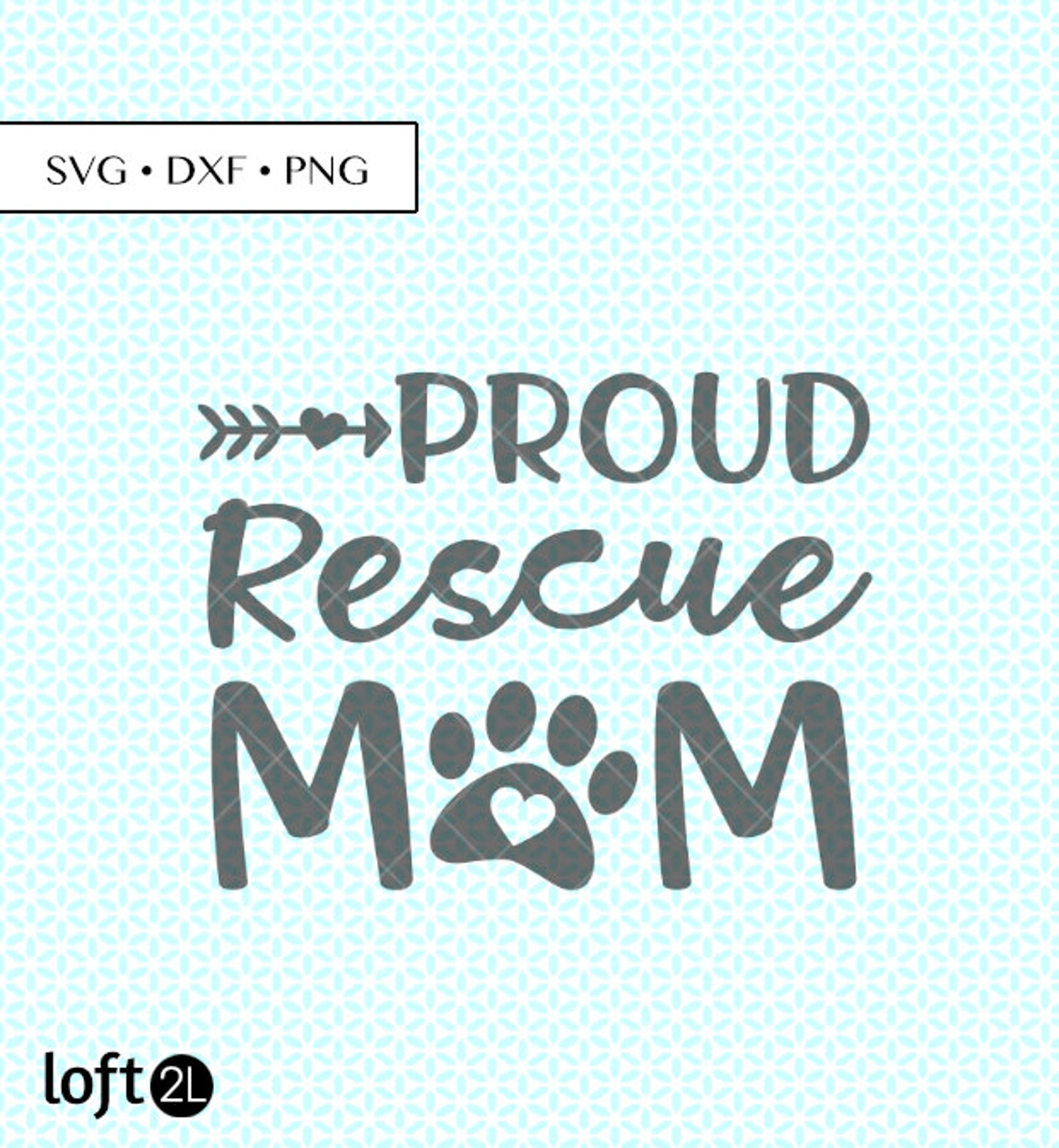 Download Proud Rescue Mom SVG DXF png Cut Files Proud Rescue Mom ...