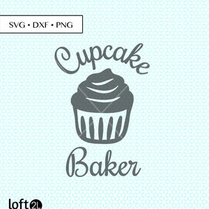 Cupcake Baker SVG DXF png Cut • Cupcake Baker svg • cupcake SVG • cupcake Cut Files • cupcake • cupcake printable