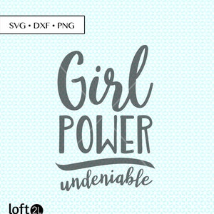 Girl Power SVG DXF PNG • Girl Power Cut Files • Girl Power png • Girl Power Printable • Girl Power Saying