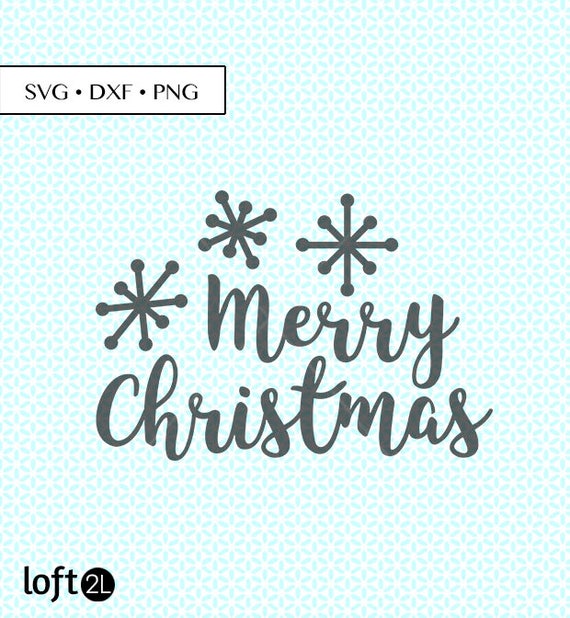 Download Merry Christmas snowflake SVG DXF png Cut Merry Christmas ...