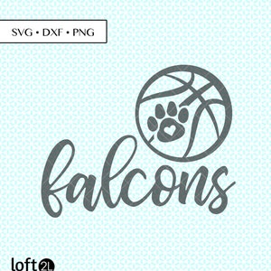 Falcons Basketball SVG, Falcons Sport SVG, Falcons dxf, Falcons png, Falcons Cut, Falcons graphic, Falcons College, Falcons Digital