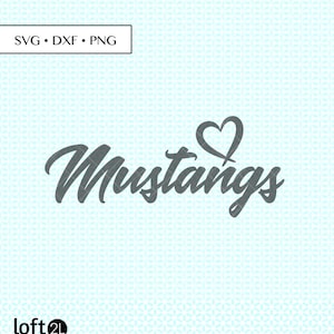 Mustangs SVG, Mustangs Sport SVG, Mustangs dxf, Mustangs png, Mustangs Cut Files, Mustangs Heart graphic, Mustangs College, Mustangs Digital
