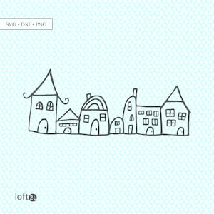 Houses Graphic svg, Realtor Real Estate House Outline SVG DXF png Cut, House svg, House PNG, Real Estate svg, Realtor House digital graphic