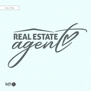Realtor Real Estate Agent SVG DXF png Cut, Real Estate Agent svg, Realtor Heart PNG, svg, Real Estate svg, Realtor graphic