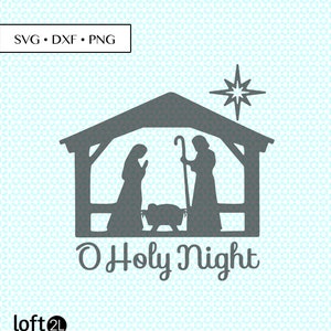 Christmas Nativity SVG PNG Cut, Christmas Nativity Cut Files, Christmas Nativity, Christmas Manger svg png