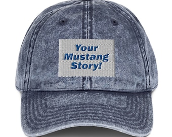 Your Mustang Story! The Official Podcast Host Vintage Cotton Twill Cap