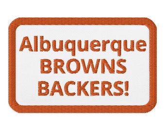 Albuquerque Browns Backers Embroidered patch