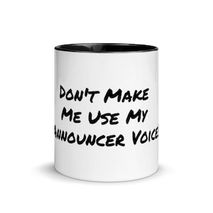 Announcer Mug with Color Inside