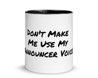 Announcer Mug with Color Inside