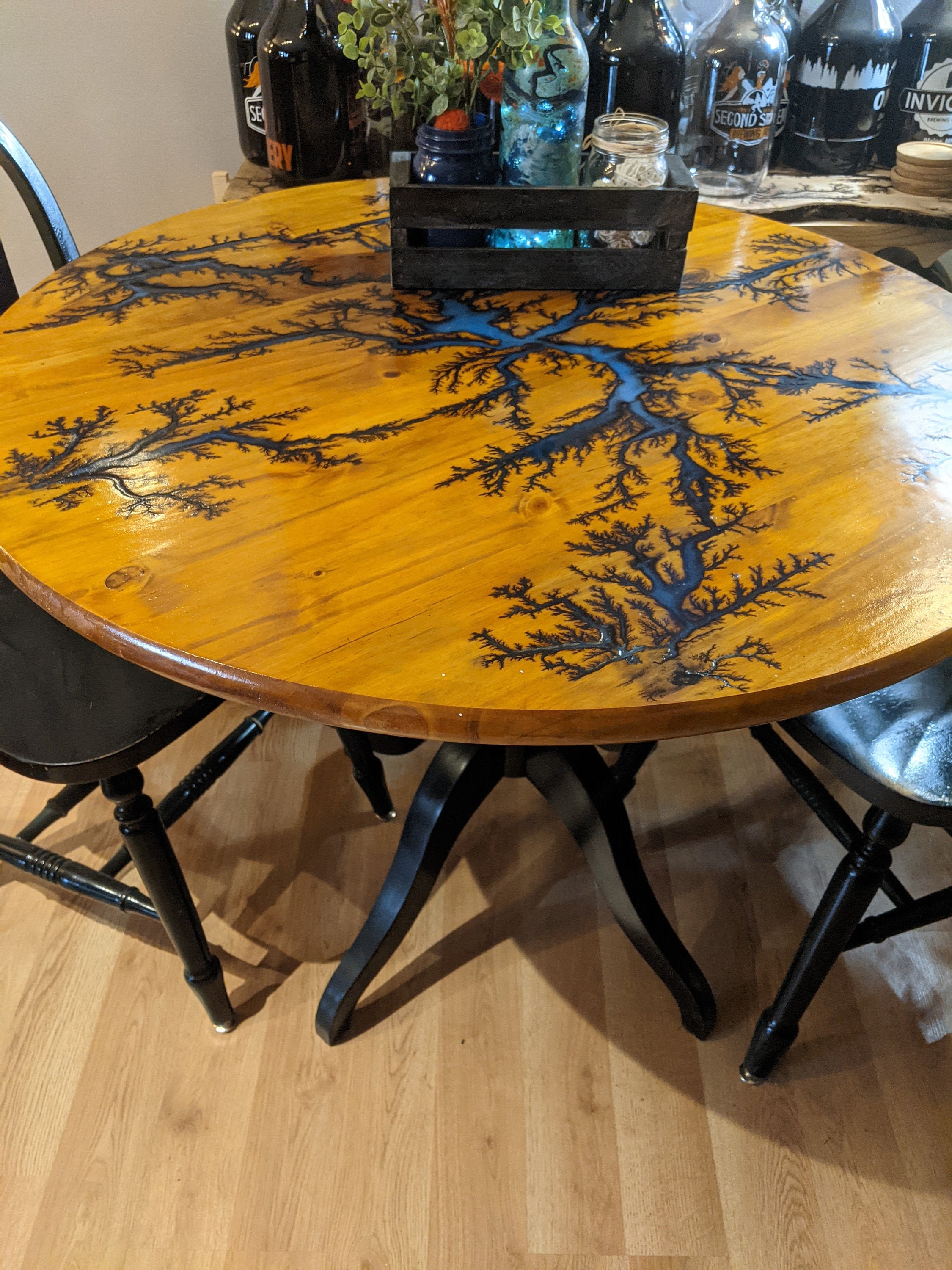 Customizable 36 Round Wooden Table Top or Wall Art Etsy