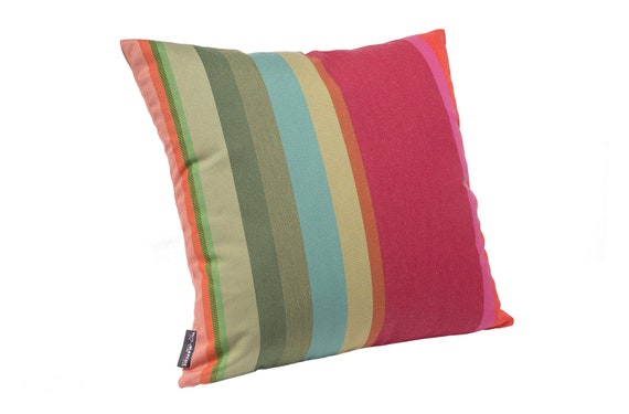 Colorful Striped French Patio Pillow Unique Outdoor Cushion Etsy
