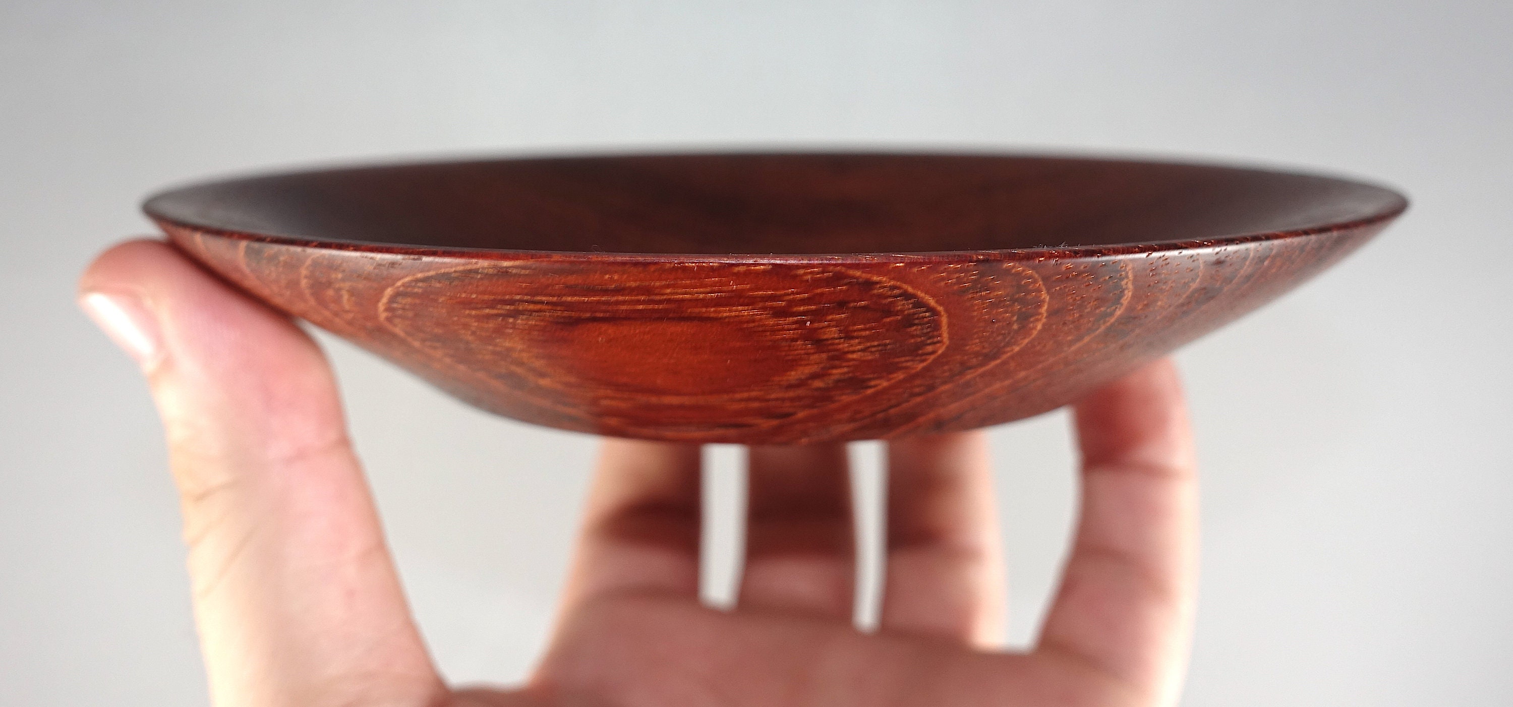 Small Ipe Wood Plate Handmade Wooden Dish Decorative Etsy