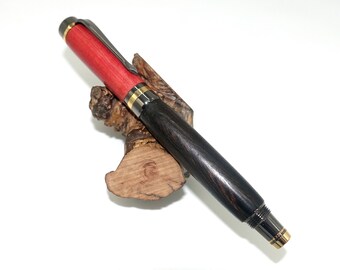Pink Ivory and African Blackwood Fountain pen, gift for mom