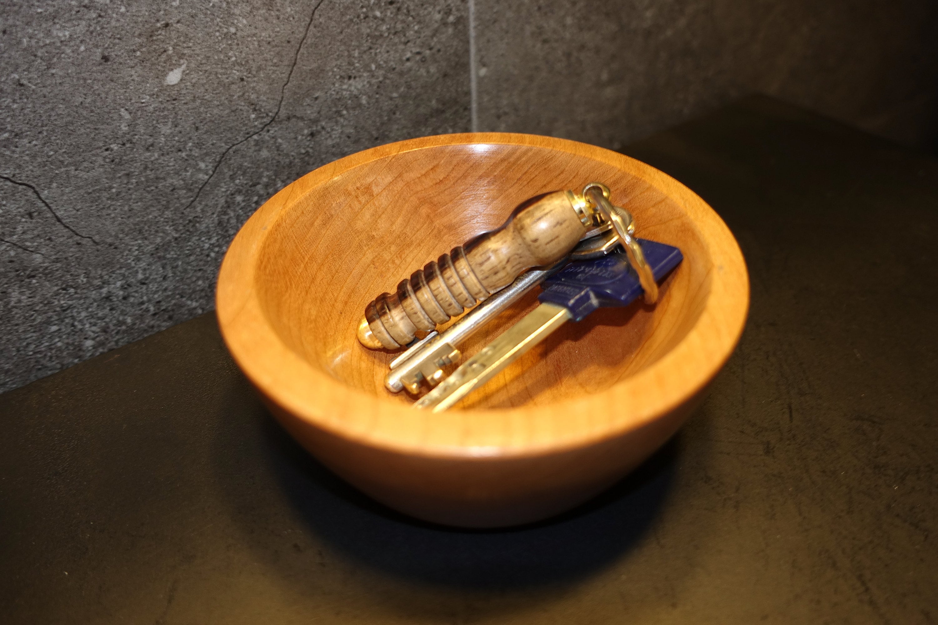 Entryway Dish Key Dish Change Bowl Small Wooden Bowl Etsy