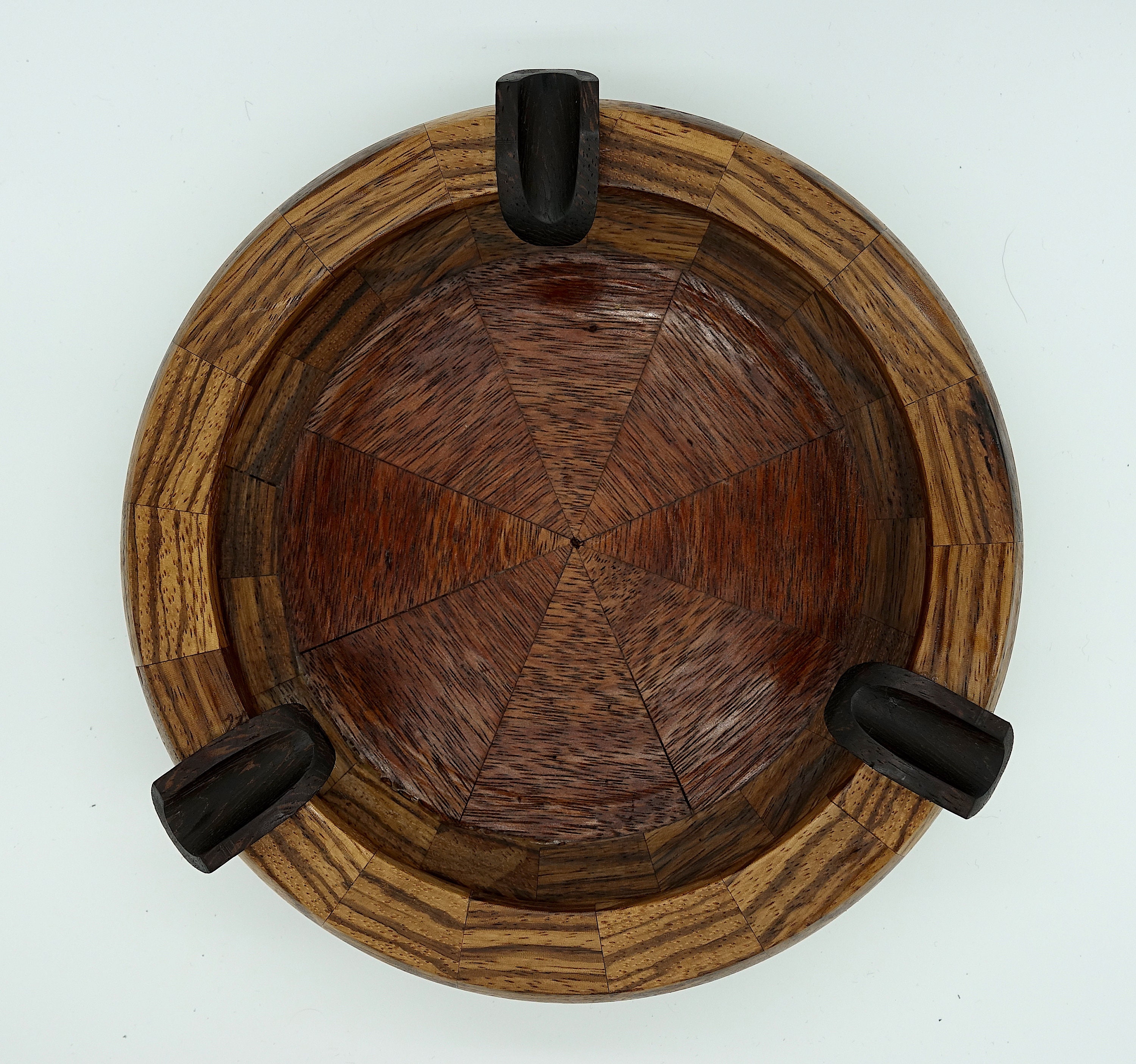 Recycled Large Zebra Wood Segmented Bowl Etsy Israel