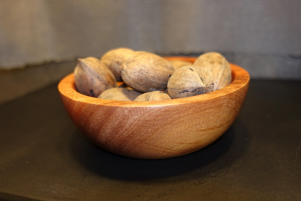 Nut serving bowl small wooden bowl housewarming gift Etsy