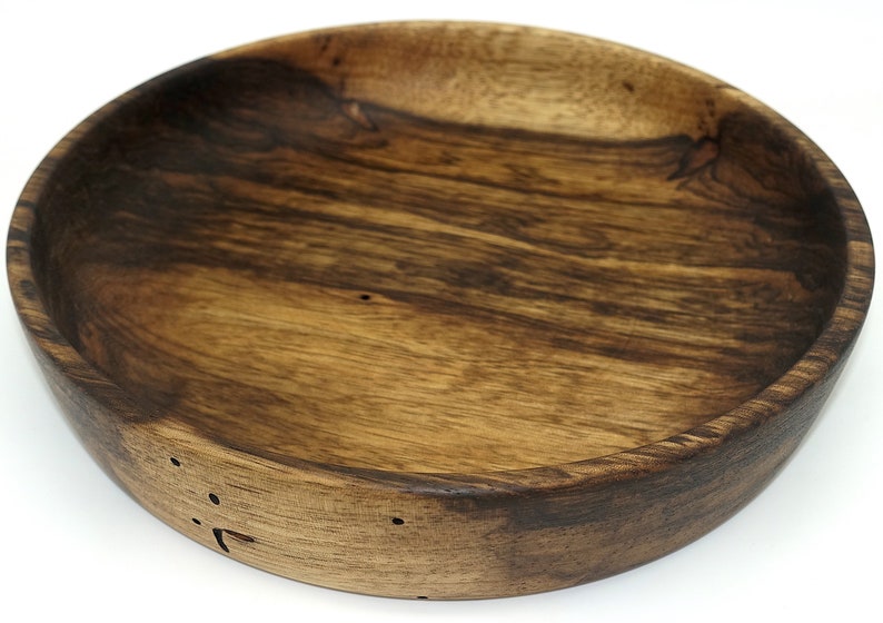 African Walnut Wooden Salad Bowl Etsy Israel