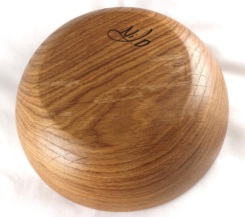 Oak Wooden Salad bowl food safe finish Etsy