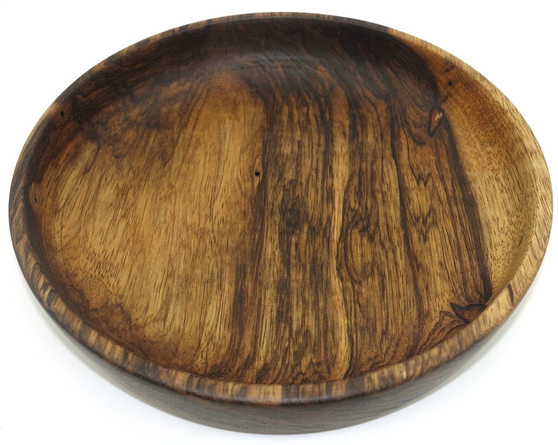 African Walnut Wooden Salad Bowl Etsy Israel