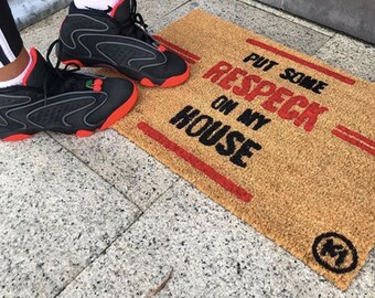RESPECK MAT| funny doormat | housewarming gift