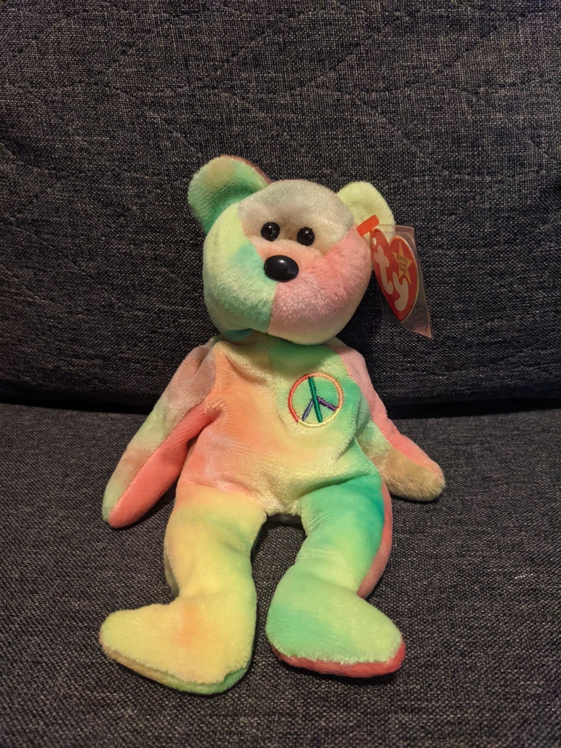 Ty Beanie Baby Peace the Bear 1996 | Etsy