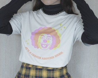 Clowncore Dreamcore Clowncore Clothing Clowncore Shirt Clown Aesthetic Weirdcore Weirdcore Clothes Clown Costume Kidcore Kidcore Clothing
