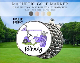 Golf Ball Marker, Golf Gift For Girls, Women Golf Ball Marker, Golf Gift For Teens, Personalized Golf Marker, Custom Name Golf Marker