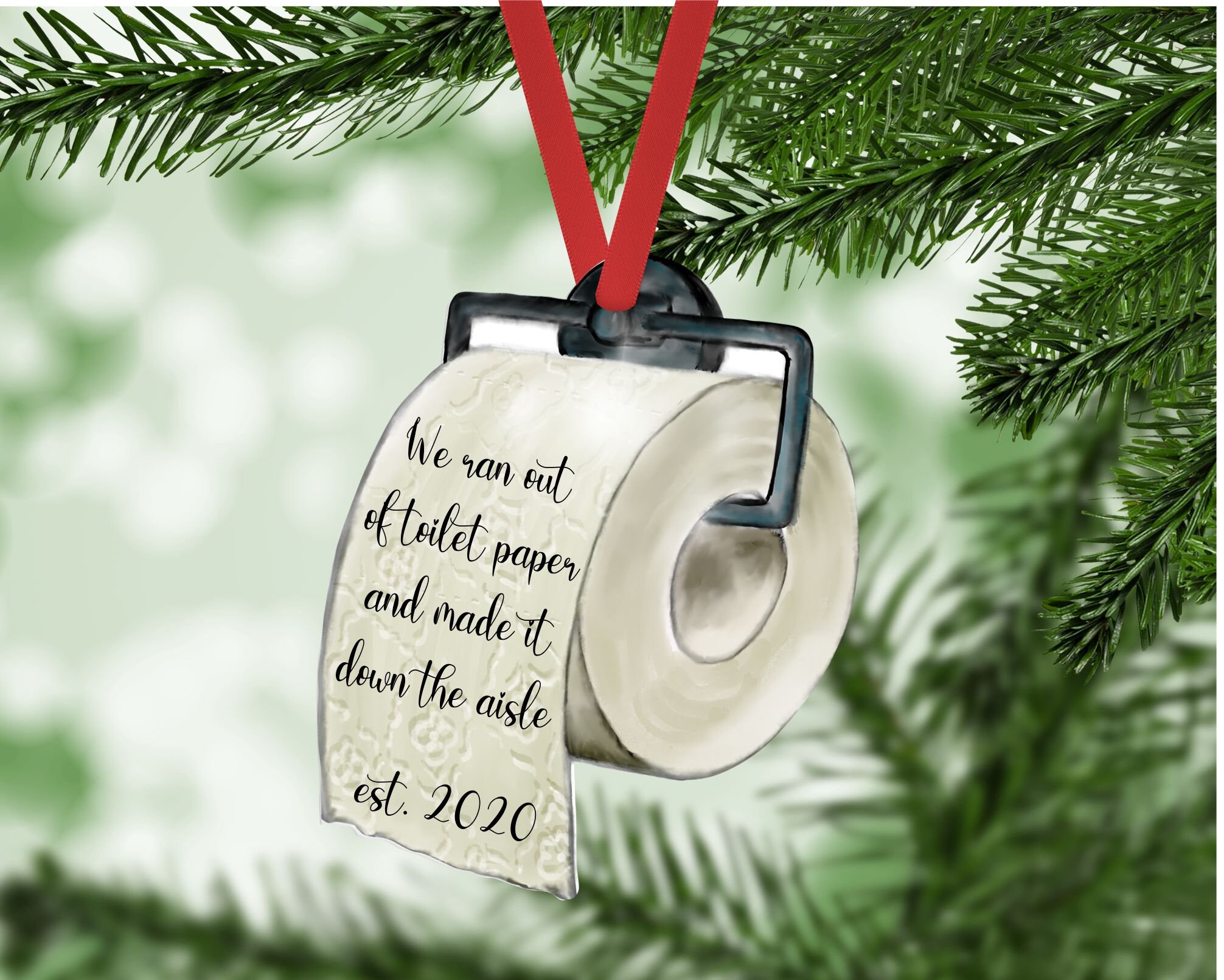 Toilet Paper Ornament Funny Christmas Ornaments Quarantine Etsy