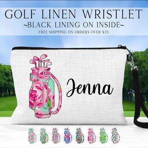 Personalized Golf Bag, Ladies Golf Bag, Girls Trip Golf Bag, Custom Golf Tournament, Golf Tee Bag, Golf Lover Gift, Golf Accessories