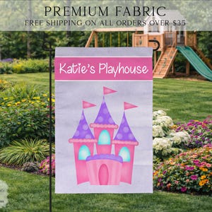 Personalized Kids Playhouse Flag, Kids Tree House Flag, Kids Fort Flag, Kids Personalized Flag, Boy Fort Flag, Yard Decor, Clubhouse Decor